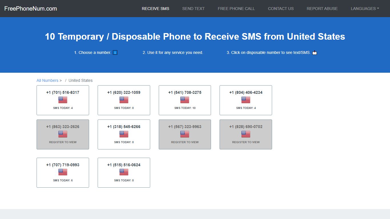 📲 Disposable Number To Receive SMS 2022 United States - Free Phone Num